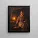 La cabine de nuit - Petrus van Schendel — kehystetty taideteos seinällä