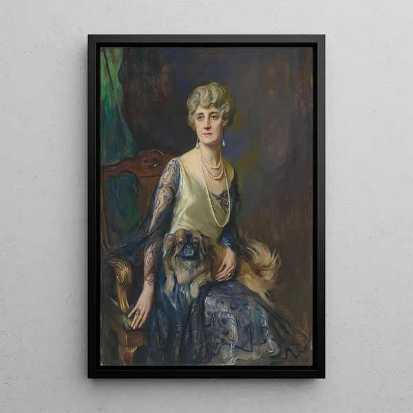 Rouva Frederick Lorenz Pratt syntynyt Jeannie Jewett Williams - Philip Alexius de László — kehystetty taideteos seinällä