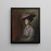 Mme Herbert Asquith, plus tard comtesse d'Oxford et d'Asquith - Philip Alexius de László — kehystetty taideteos seinällä