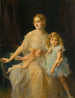 Portrait de Mme Claude Leigh et de Mlle Virginia Leigh - Philip Alexius de László — näkymä teoksesta