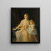 Portrait de Mme Claude Leigh et de Mlle Virginia Leigh - Philip Alexius de László — kehystetty taideteos seinällä