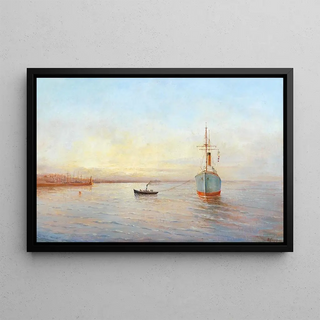 Philip Philippovich Klimenko - Ship in the Harbour at Odessa.webp