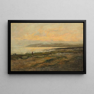 Philip Wilson Steer - Figures on a beach sunset.webp