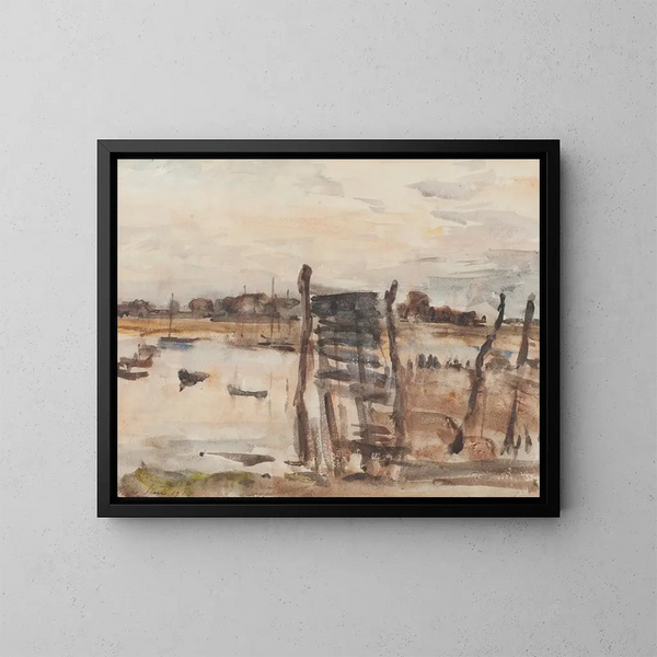 Sur la Mersea - Philip Wilson Steer — kehystetty taideteos seinällä