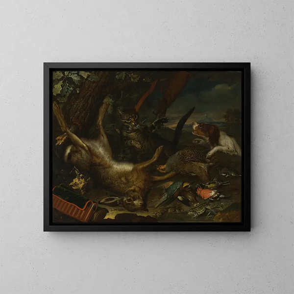 Trophées de chasse - Philipp Ferdinand de Hamilton — kehystetty taideteos seinällä