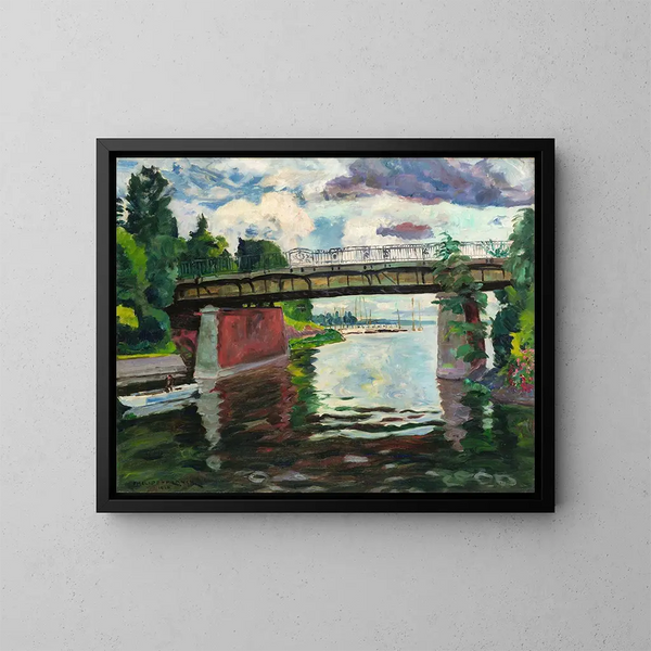 Le pont de Wannsee - Philipp Franck — kehystetty taideteos seinällä