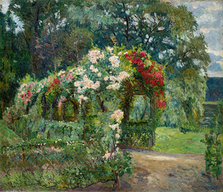 Rosenlaube dans le jardin de Richter - Philipp Franck — näkymä teoksesta