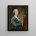 Autoportrait - Philipp Friedrich von Hetsch — kehystetty taideteos seinällä