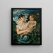 Pauline Runge avec son fils de deux ans - Philipp Otto Runge — kehystetty taideteos seinällä