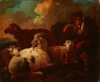 Chèvres et moutons - Philipp Peter Roos — näkymä teoksesta