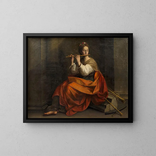 La muse Euterpe - Philippe Quantin — kehystetty taideteos seinällä