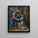 La Visitation - Philippe de Champaigne — kehystetty taideteos seinällä