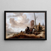 Rantamaisema - Philips Wouwerman — kehystetty taideteos seinällä