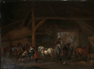 "Une étable" - Philips Wouwerman — näkymä teoksesta