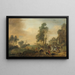 Metsästys hirvistä - Philips Wouwerman — kehystetty taideteos seinällä