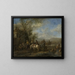 Cavaliers armés devant une auberge - Philips Wouwerman — kehystetty taideteos seinällä