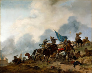 Taistelukohtauksesta - Philips Wouwerman — näkymä teoksesta
