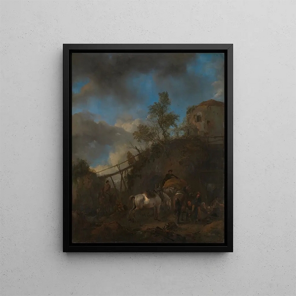 Philips Wouwerman - Blacksmith Shoeing a Horse.webp