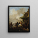 Halte de cavaliers - Philips Wouwerman — kehystetty taideteos seinällä