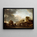Reproduktiopainos heinänkorjuumaalaus - Philips Wouwerman — kehystetty taideteos seinällä