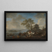 Hevosuimala joen rannalla - Philips Wouwerman — kehystetty taideteos seinällä