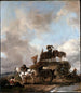 Paysans dans les champs Récolte du foin - Philips Wouwerman — näkymä teoksesta