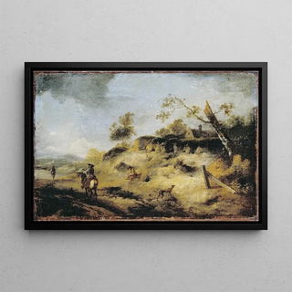 Philips Wouwerman - Sandbank with Travellers.webp