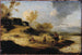 Hiekkadyynien maalaus hahmoilla - Philips Wouwerman — näkymä teoksesta