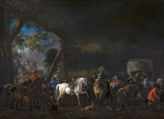 L saapuminen navettaan - Philips Wouwerman — näkymä teoksesta