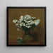 Phlox-valkoinen maalaus maljakossa - Henri Fantin-Latour — kehystetty taideteos seinällä