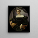 Portrait d'une femme - Pier Francesco Foschi — kehystetty taideteos seinällä