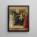 Vierge à l'Enfant trônant avec quatre anges - Piero della Francesca — kehystetty taideteos seinällä