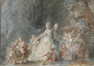 PierreAntoine Baudouin - Family Promenade In The Park.webp