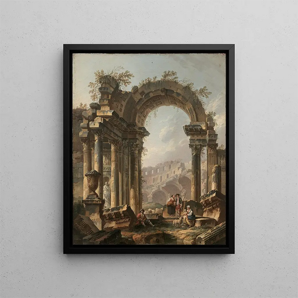 PierreAntoine Demachy - Bergers dans des ruines romaines.webp