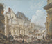 Vanhan vestibüülin purkamisesta Palais-Royalissa Pariisissa - Pierre-Antoine Demachy — näkymä teoksesta