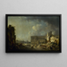 Louvre-pylvässalistaen vapauttava maalaus - Pierre-Antoine Demachy — kehystetty taideteos seinällä