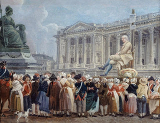 Pierre Nicolas Perrinin Ranskan vallankumouksen aukiolla 29. vendémiaire an II - Pierre-Antoine Demachy — näkymä teoksesta