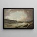La Grande Galerie, Pont-Neuf ja Cité-saari nähtynä Pont Royalilta - Pierre-Antoine Demachy — kehystetty taideteos seinällä