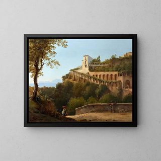 PierreAthanase Chauvin - A Convent Near Naples with a View of Capri.webp