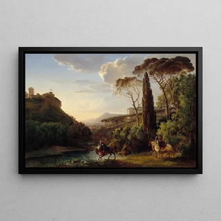 PierreAthanase Chauvin - Paysage dItalie avec trois chevaliers.webp