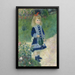 Une fillette avec un arrosoir - Pierre-Auguste Renoir — kehystetty taideteos seinällä
