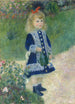 Une fillette avec un arrosoir - Pierre-Auguste Renoir — näkymä teoksesta