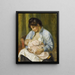 Une femme allaitant un enfant - Pierre-Auguste Renoir — kehystetty taideteos seinällä