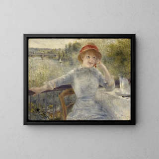 Alphonsine Fournaise - Pierre-Auguste Renoir — kehystetty taideteos seinällä