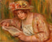 Andre hatussa lukevasta - Pierre-Auguste Renoir — näkymä teoksesta