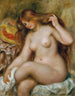Baigneuse aux cheveux blonds lâchés - Pierre-Auguste Renoir — näkymä teoksesta