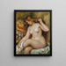 Baigneuse aux cheveux blonds lâchés - Pierre-Auguste Renoir — kehystetty taideteos seinällä