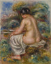 Baigneuse au linge - Pierre-Auguste Renoir — näkymä teoksesta