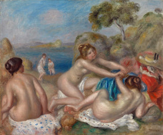 Uiminen ja rapu - Pierre-Auguste Renoir — näkymä teoksesta