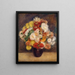 Bouquet de chrysanthèmes - Pierre-Auguste Renoir — kehystetty taideteos seinällä